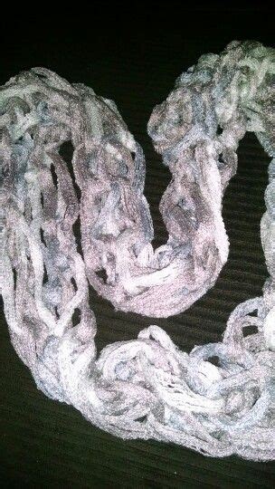 Opal Red Heart Boutique Sashay Yarn Arm Knit Infinity Scarf