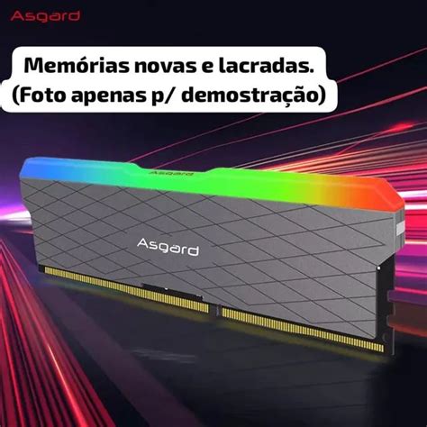 Memória RAM DDR4 16GB 2x8 RGB Asgard W2 3200MHZ Memória RAM