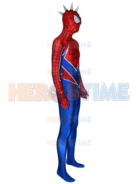 Punk-Rock Spider Suit PS4 Game Coplay Costume