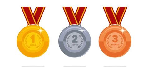 Campe N Medallas De Oro Plata Y Bronce Premium Vector Freepik