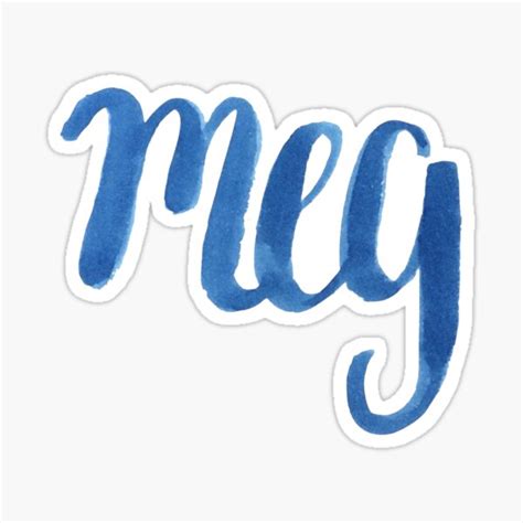 Meg Sticker For Sale By Abbyresnic Redbubble