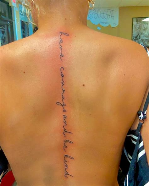 Spine Tattoo Spine Tattoos For Women Tattoo Quotes Writing Tattoos