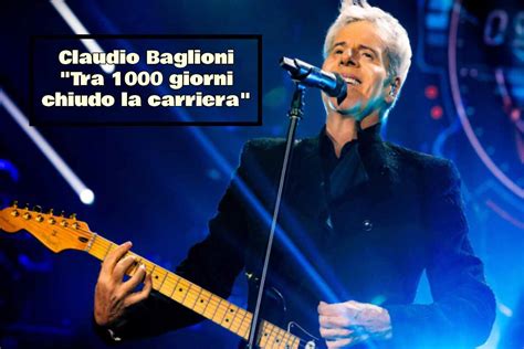 Claudio Baglioni tra 1000 giorni sarà tutto finito Pronto a dire