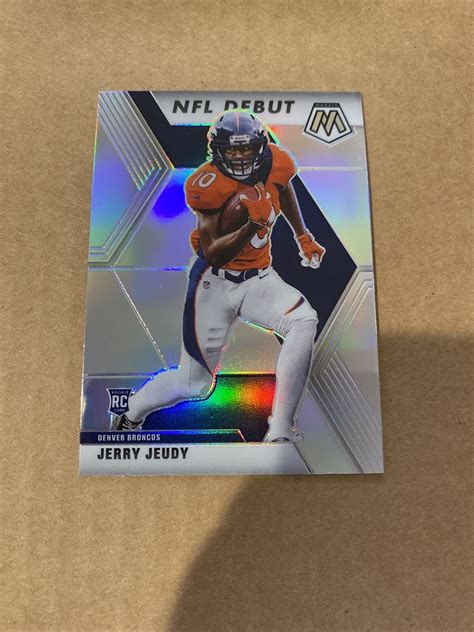 Panini Mosaic Jerry Jeudy Nfl Debut Silver Prizm Rc Ebay