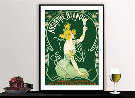 Absinthe Blanqui Vintage Food Drink Poster Arty Posters