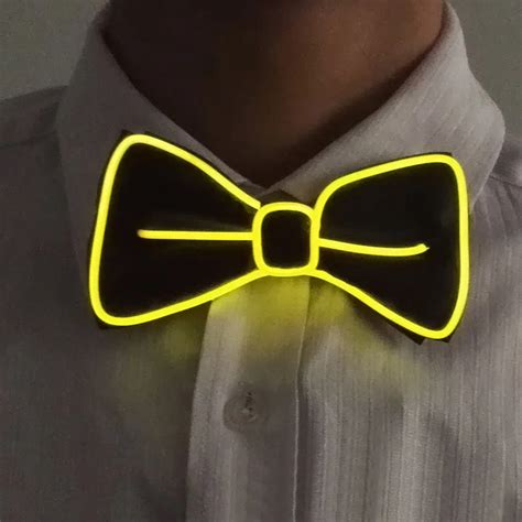 Buy New Fashion Men Led El Wire Necktie Luminous Neon