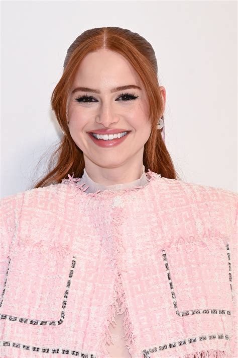 Madelaine Petsch Givenchy Fashion Show Paris Pink Dress Sexy Legs Hot