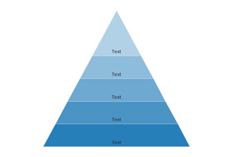 Pyramid Diagram Five Level Pyramid Model