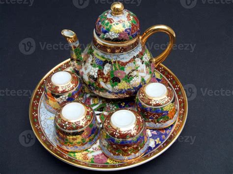 Vintage traditional Chinese tea set 881930 Stock Photo at Vecteezy