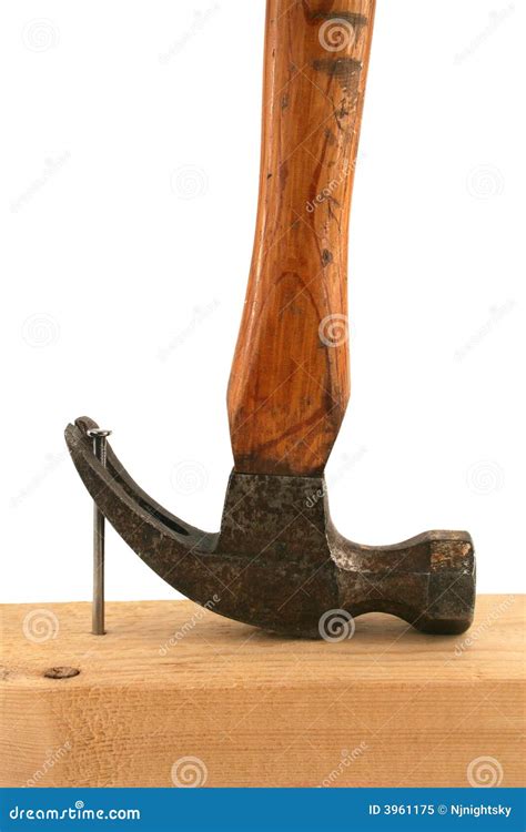 Claw Hammer Pulling A Nail From Wood Royalty Free Stock Photo - Image ...