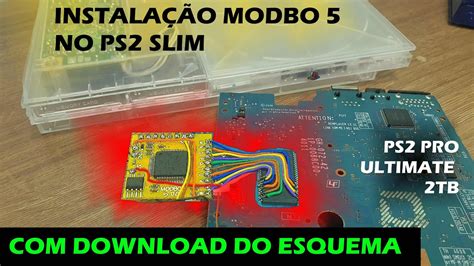 PS2 PRO ULTIMATE 2TB MODBO 5 instalação PS2 Slim 9000x YouTube