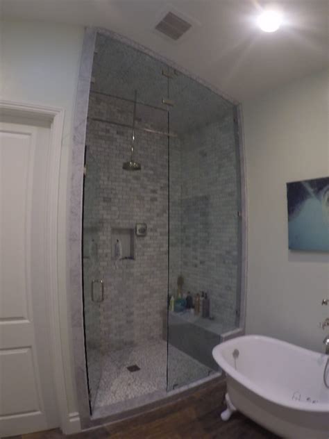 Ten Foot Tall Steam Shower Glass Patriot Glass And Mirror San Diego Ca