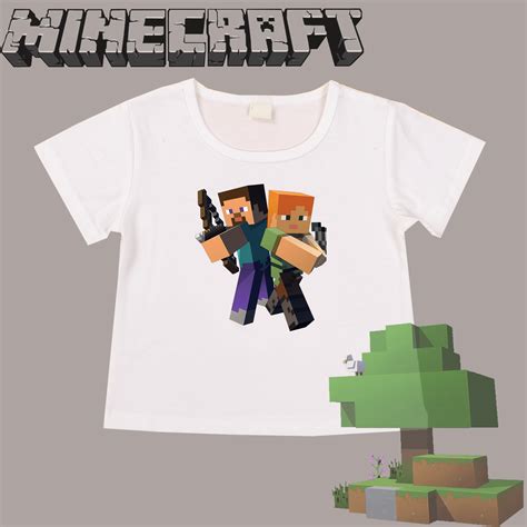 Steve Minecraft Birthday shirt personalized with age and name - Embroidered - White shirt ...