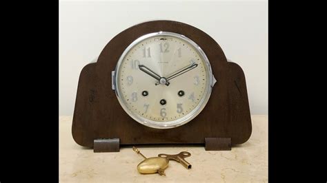 Vintage German Dunklings Westminster Chime Mantel Clock Item 2380