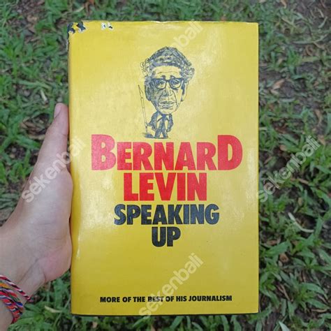 Preloved Novel Speaking Up By Bernard Levin Hc First Edition