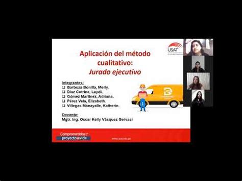 Aplicación del método cualitativo jurado ejecutivo YouTube