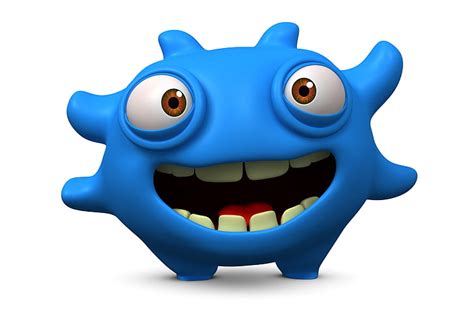 Hd Wallpaper Green Cartoon Character Monster Face Funny Cute