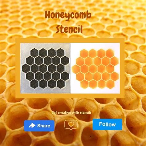 Stl File Honeycomb Stencil・template To Download And 3d Print・cults Cool Stencils Stencils For