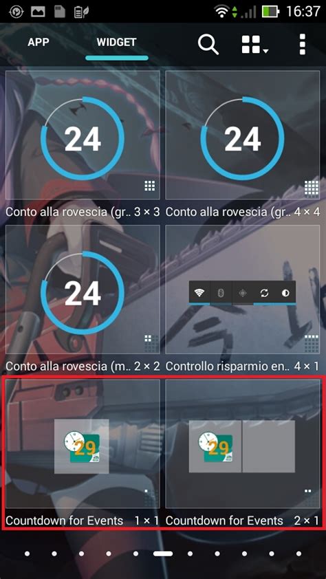 Android Widget Per Conto Alla Rovescia Vorticeblu