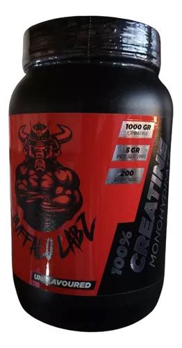 Creatina Monohidratada 1kg Buffalo Labz 200 Servicios Cuotas sin interés