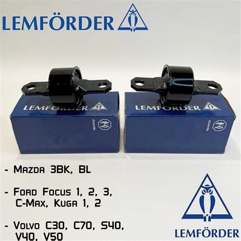 Сайлентблоки продольного рычага Lemforder для Ford Focus 1,2,3, Kuga 1 ...