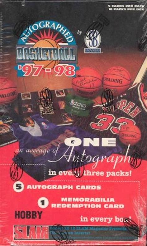 1997 98 Scoreboard Autographed Basketball Box Da Card World