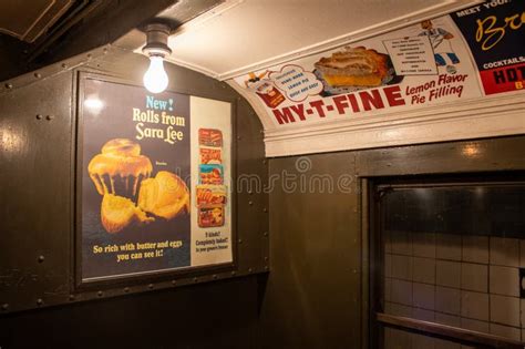 Posters At The Subway Station In The New York Transit Museum Downtown