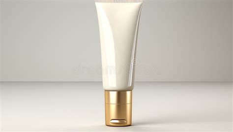 Tube Cream Closeup Blank Template White Tube Cream Packaging Beauty Product Placement Mockup