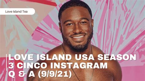 Love Island Usa Season 3 Cinco Instagram Q And A 9921 Youtube