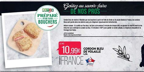 Promo Cordon Bleu De Volaille Chez Match Icatalogue Fr