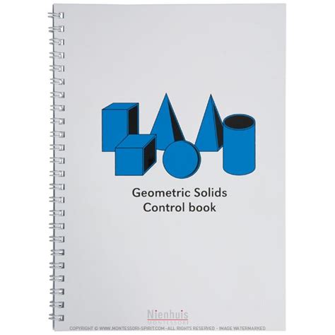 Geometric Solids Control Book Montessori Spirit