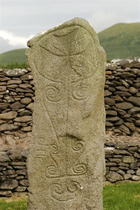 Ancient Celtic Tombstone stock photo. Image of stone, buried - 1627182