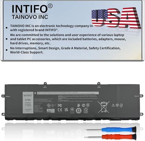 Amazon INTIFO 87Wh DWVRR Laptop Battery Compatible With Dell