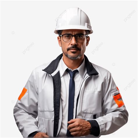 Trabalhador Da Constru O Civil Masculino Indiano Capacete Branco E