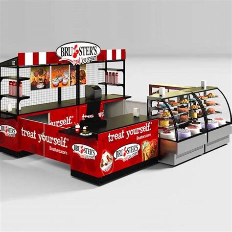 Triple Ice Cream Kiosk Cart King Intl Carts And Kiosks