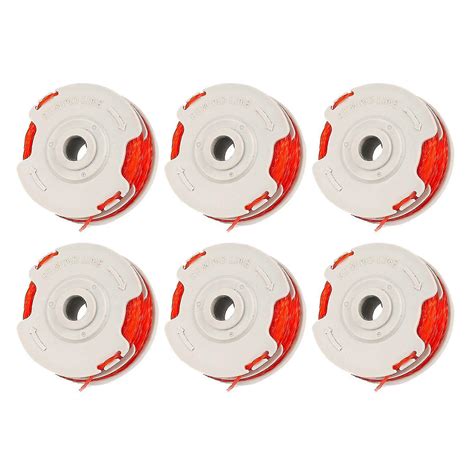 6 Pack Fly021 String Trimmer Replacement Spool Line Compatible With