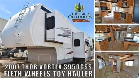 Used 2007 Thor Vortex 3950gss Fifth Wheels Toy Hauler Rv Fuel Station Generator Colorado Sales