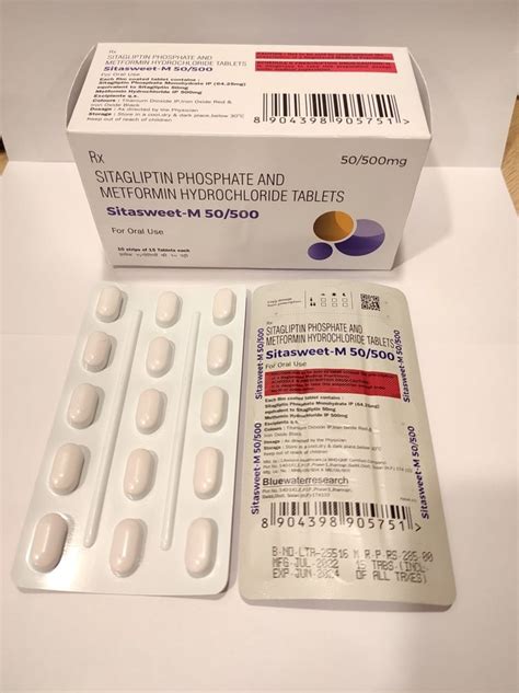 Sitagliptin Phosphate And Metformin Hydrochloride Tablets WHO At Rs