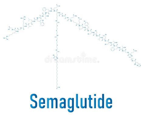 Semaglutide Chemical Structure Stock Illustrations – 17 Semaglutide ...