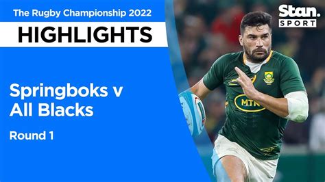 Springboks V All Blacks Highlights Round The Rugby Championship