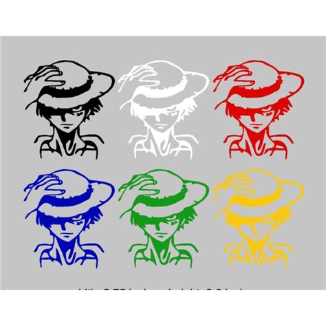 One Piece Luffy Decal Machine Cut Our Motorcycle Sticker Waterproof