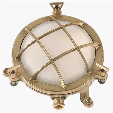 Round Nautical Marine Brass Bulkhead Light Wall Lamp Art Br434 Brass Nautical Light