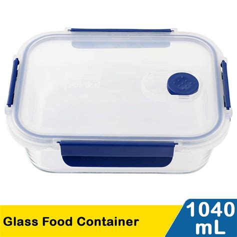 Glass Food Container Pcs 1040Ml Klik Indomaret