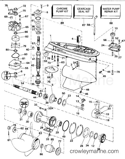 Gearcase Tl Esx Tl Outboard E Tlerc