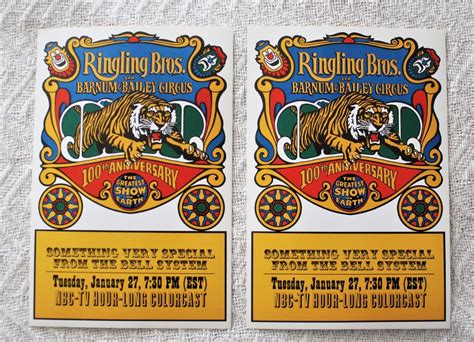 2 1970 Ringling Bros Barnum And Bailey Circus 100th Anniversary Nbc Tv