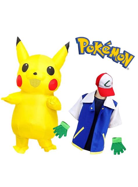 大人用 ポケモンピカチュウ×サトシコスプレ コスプレ衣装