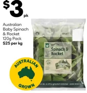 Australian Baby Spinach Rocket G Pack Offer At Woolworths