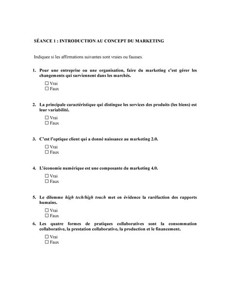 Exercie 1 exercice révision SÉANCE 1 INTRODUCTION AU CONCEPT DU