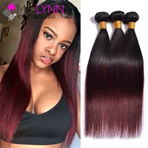 7a Tissage Peruvian Virgin Hair Straight 3 Bundle Deals Ombre Hair