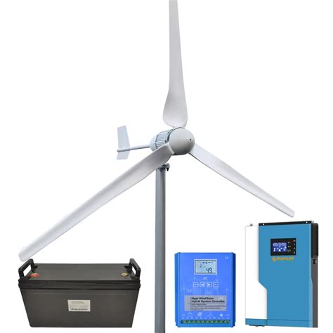 SMARAAD 3000W Horizontal Wind Turbine Generator Windmill With Free MPPT